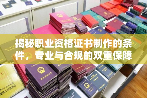 资中揭秘职业资格证书制作的条件，专业与合规的双重保障